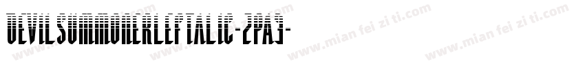 DevilSummonerLeftalic-zPA3字体转换