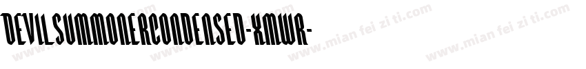 DevilSummonerCondensed-xmwr字体转换