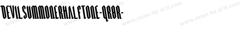 DevilSummonerHalftone-qr8r字体转换