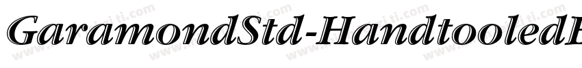 GaramondStd-HandtooledBdIt字体转换