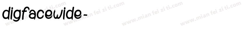 digfacewide字体转换