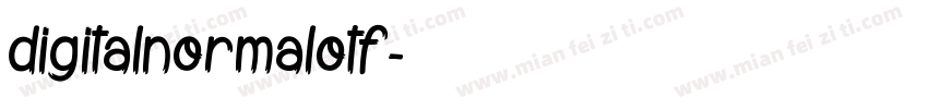 digitalnormalotf字体转换