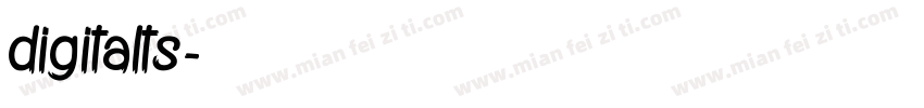 digitalts字体转换