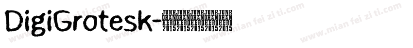 DigiGrotesk字体转换