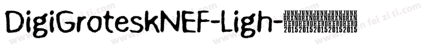 DigiGroteskNEF-Ligh字体转换