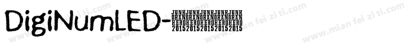 DigiNumLED字体转换