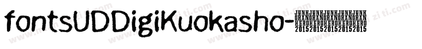 fontsUDDigiKuokasho字体转换