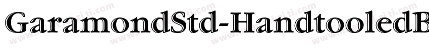 GaramondStd-HandtooledBdIt字体转换