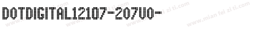 DotDigital12107-2O7vo字体转换