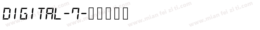digital-7字体转换