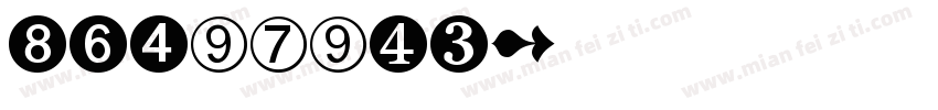 HFDigits字体转换