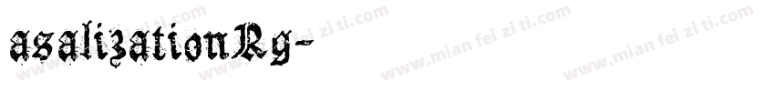 asalizationRg字体转换