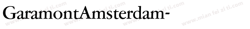 GaramontAmsterdam字体转换