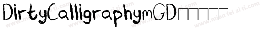 DirtyCalligraphy-mGD5字体转换