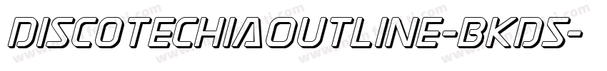 DiscotechiaOutline-BKD5字体转换
