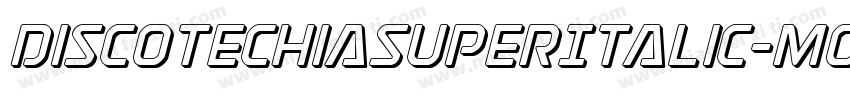 DiscotechiaSuperItalic-Mo1r字体转换