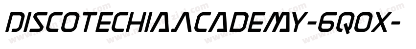 DiscotechiaAcademy-6qox字体转换