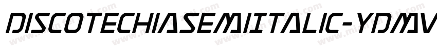 DiscotechiaSemiItalic-YDmv字体转换