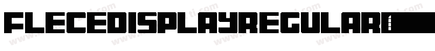 FleceDisplayRegular字体转换