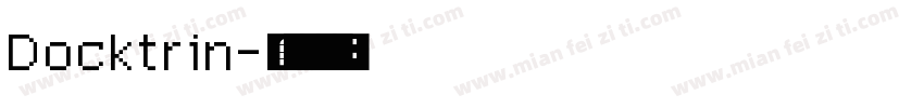 Docktrin字体转换