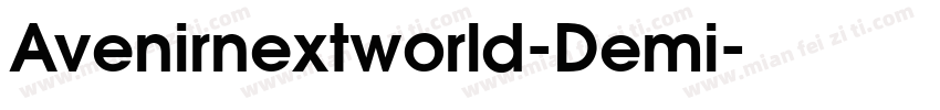 Avenirnextworld-Demi字体转换