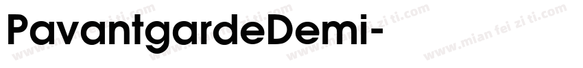 PavantgardeDemi字体转换