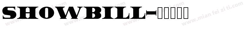 ShowBill字体转换