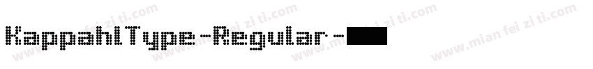 KappahlType-Regular字体转换