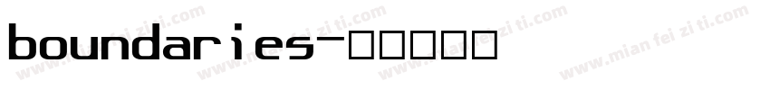 boundaries字体转换