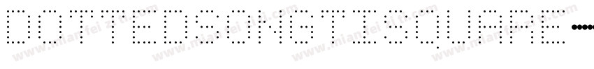 dottedsongtisquare字体转换