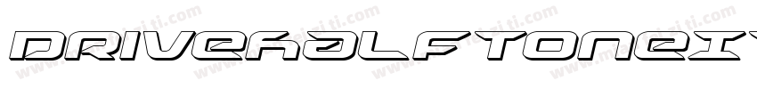 DriveHalftoneItalic-Kmde字体转换