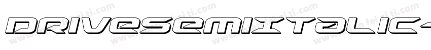 DriveSemiItalic-PgGE字体转换
