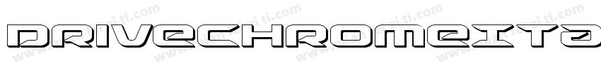 DriveChromeItalic-R4ve字体转换