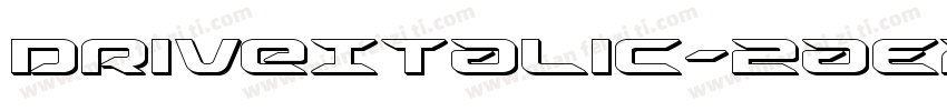 DriveItalic-2aEX字体转换