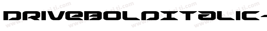 DriveBoldItalic-nzv4字体转换