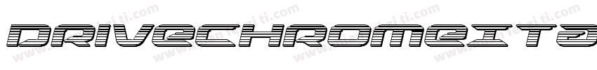 DriveChromeItalic-R4ve字体转换