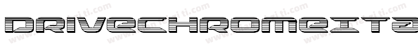 DriveChromeItalic-R4ve字体转换