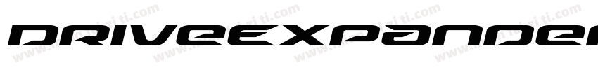 DriveExpandedItalic-r6xK字体转换