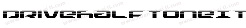 DriveHalftoneItalic-Kmde字体转换
