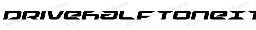 DriveHalftoneItalic-Kmde字体转换