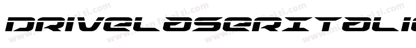 DriveLaserItalic-wzG9字体转换