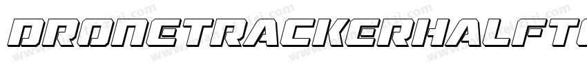 DroneTrackerHalftoneItalic-MnEw字体转换