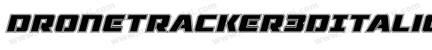DroneTracker3DItalic-BxOG字体转换