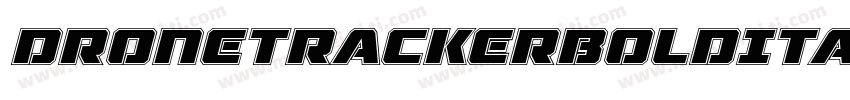 DroneTrackerBoldItalic-MnEB字体转换