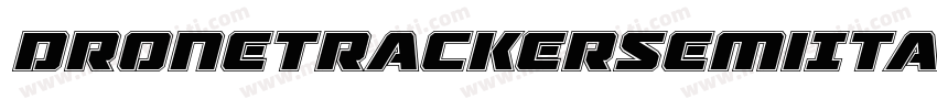DroneTrackerSemiItalic-LlGD字体转换
