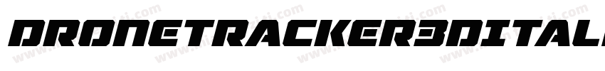 DroneTracker3DItalic-BxOG字体转换
