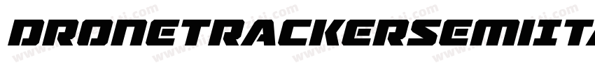 DroneTrackerSemiItalic-LlGD字体转换