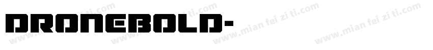 DroneBold字体转换