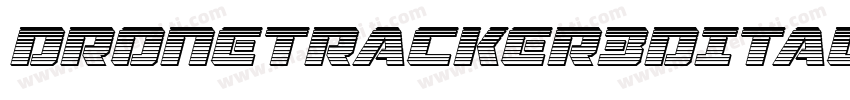 DroneTracker3DItalic-BxOG字体转换