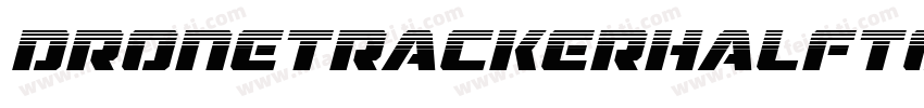 DroneTrackerHalftoneItalic-MnEw字体转换